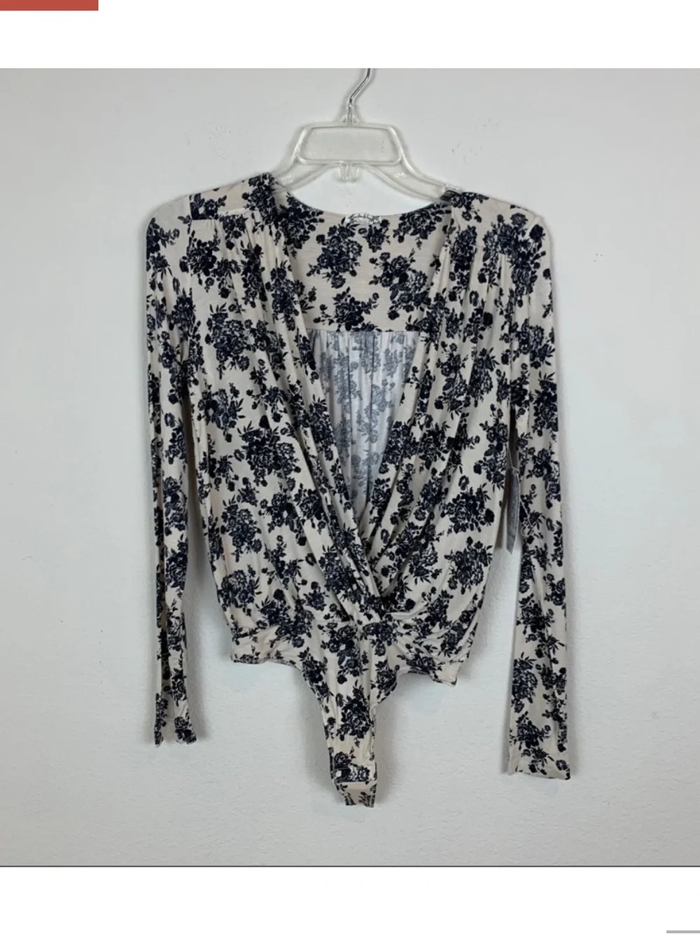 Free People Turnt Bodysuit Floral Top Thong XS